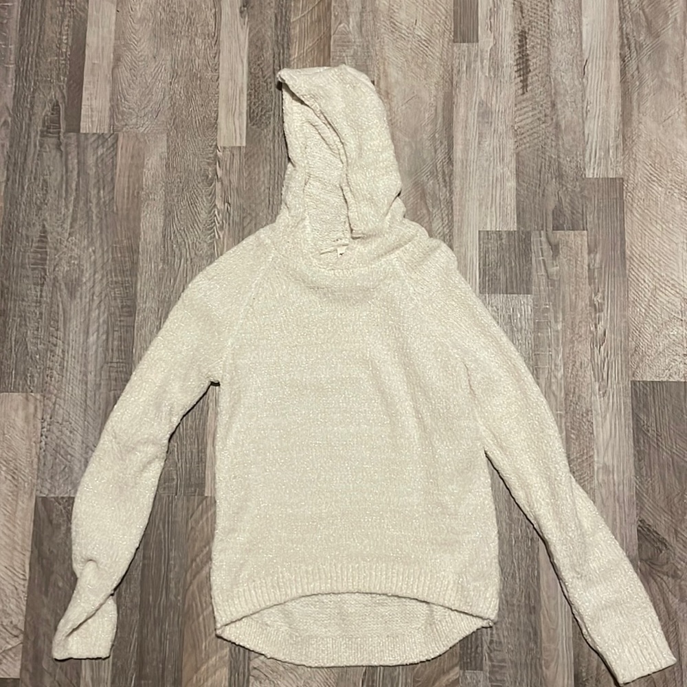 White sparkly sweater